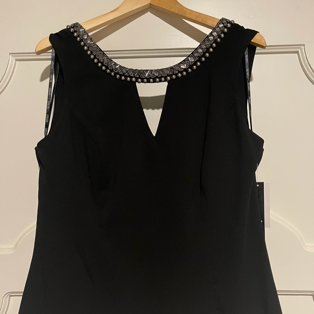 Juniors Black Beaded Top